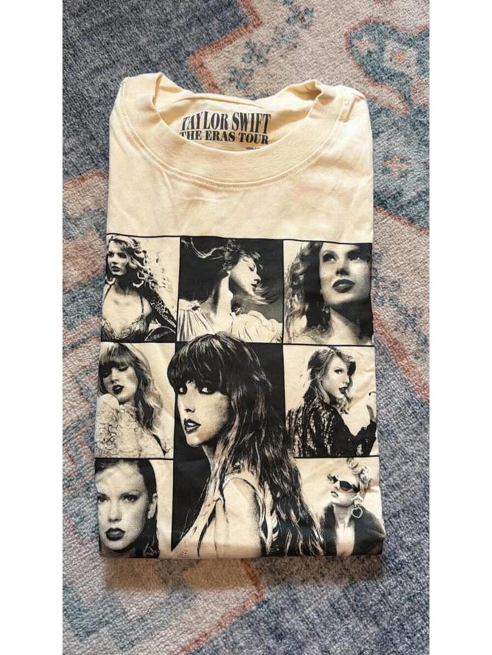 Taylor Swift Eras Tour Through LA Beige T-Shirt Medium - Picture 2 of 4